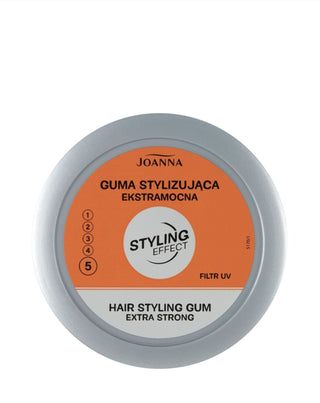Sølvfarvet stylinggummi i en krukke med UV-filter Styling Effect Joanna - 1