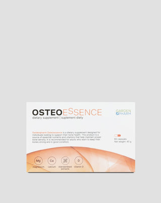 Kosttilskud, der understøtter sundhed og korrekt knogletæthed Osteoessence Gardenpharm 60 kapsler - 1