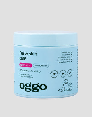 kosttilskud fur & skin karma til hunde for smuk pels og sund hud oggo 180 g - 1