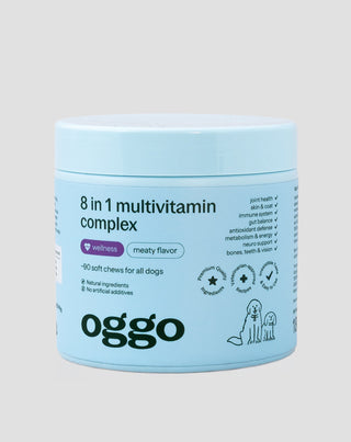 8 i 1 multivitamin kompleks til sundhed og energi for dit kæledyr Oggo 180 g - 1