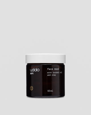 Ansigtsmaske med hvidt ler, tsubaki-olie og E-vitamin Uddo - 1