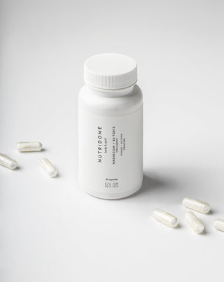 magnez + b6 forte tabletter mod kramper i ben, lægge, træthed og stress nutridome 60 kapsler_1 - 2