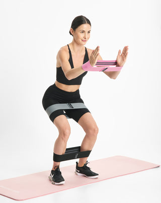 Body Functions korte modstandsbånd til fitness 76 cm sæt med 3 stk. - 3