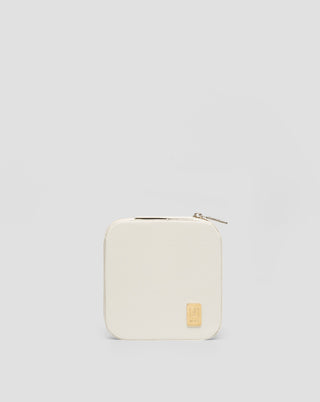 Smykkeskrin med rum, ruller og kroge lille creme Mys - 1