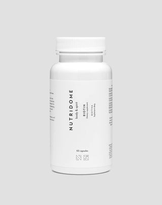 Biotinkapsler 2500 mcg H-vitamin til hår, hud og negle Nutridome 60 stk. - 1