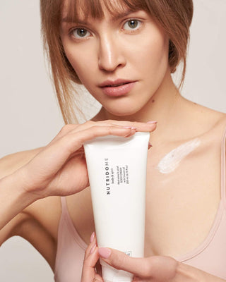 Meget fugtgivende kropscreme til tør hud med hørfrøolie Nutridome - 2