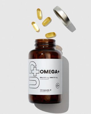 Supplement Up Omega+ UP Omega-3 umættede fedtsyrer Health Pharma 120 kapsler - 2