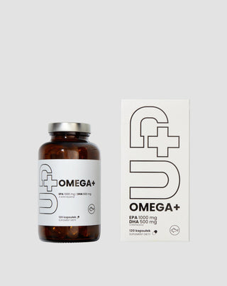 Supplement Up Omega+ UP Omega-3 umættede fedtsyrer Health Pharma 120 kapsler - 3