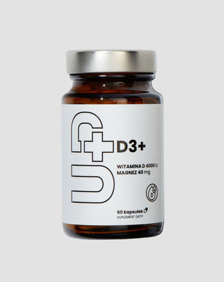 Up D3+ D3-vitamintilskud kombineret med magnesium UP Health Pharma 60 kapsler - 1