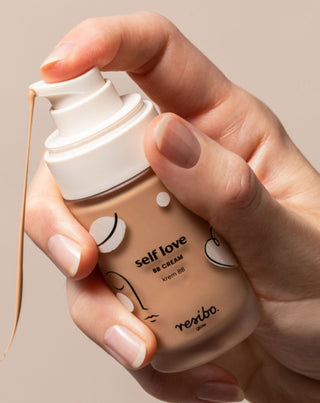 Naturlig og økologisk Self Love BB-creme til ansigtet i farven Natural Beige 30 ml Resibo - 2
