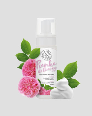 Foryngende ansigtsrenseskum med E-Fiore Damask Rose - 1