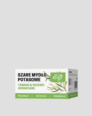 Naturlig grå sæbe med tamanuolie og tea tree-olie Etja - 1