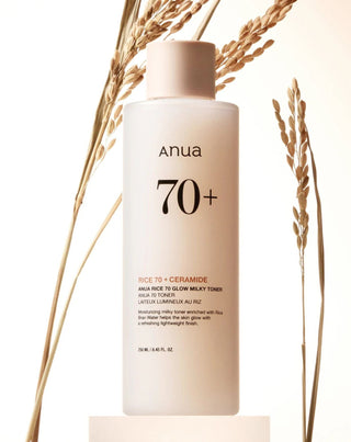 ANUA's oplysende Rice 70 Glow Milky Toner-formel - 4