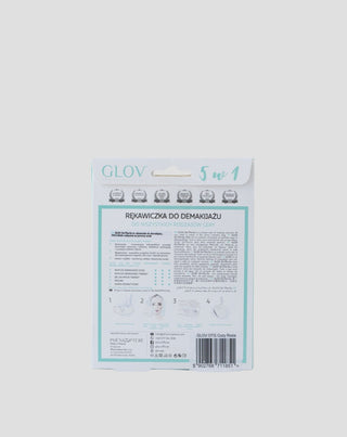 Glov genanvendelig On-The-Go Ivory makeupfjerner og ansigtsrensehandske - 3