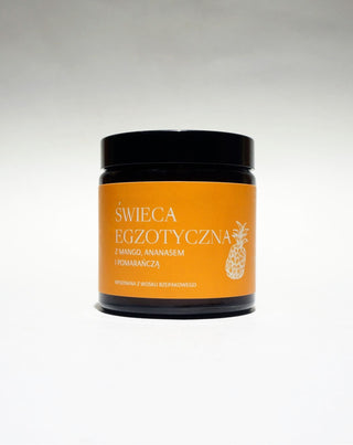 Eksotisk håndlavet lys af rapsfrø med duft af mango, ananas og appelsin Mglife - 3