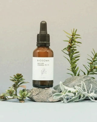 ACE-vitamin-ansigtsserum, der udjævner hudtonen, giver næring og udglatter Biosoma - 2