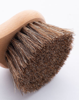 Rund massage- og ansigtsrensebørste nr. 15 med hestehår HHUUMM - 4