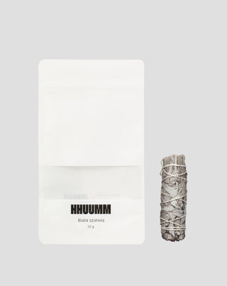 Hvid salvie-røgelse til at løsne op for spændinger og stress HHUUMM - 3