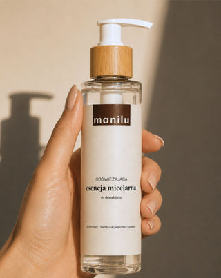 Forfriskende essens til micellær makeupfjerner, der lindrer irritation med D-panthenol Manilu - 3