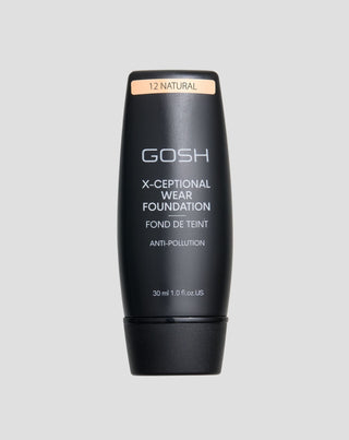 Medium dækkende langtidsholdbar foundation x-ceptional wear nuance 12 natural Gosh - 1