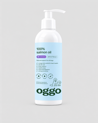 Laksolie til hund Omega-3 EPA og DHA til hjerte, hjerne og immunforsvar Oggo 250 ml - 1