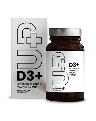 Up D3+ D3-vitamintilskud kombineret med magnesium UP Health Pharma 60 kapsler - 3