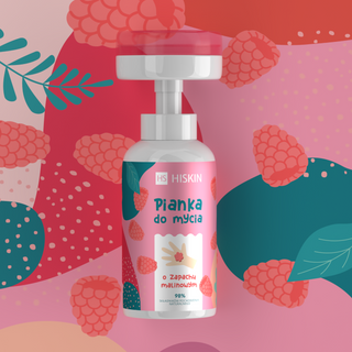 HiSkin hånd- og kropsvaskeskum til børn med hindbærduft - 2