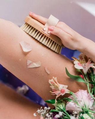 Crystallove bambus agave tør kropsmassagebørste - 2