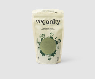 Ungt bygpulver naturlig kilde til vegetabilsk protein Veganity 150 g