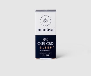 CBD-olie 5% til søvn med melatonin Sleep Manaya