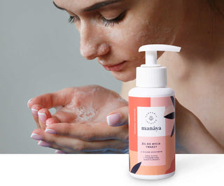 Blid og rensende ansigtsrensegel med hampolie Manaya
