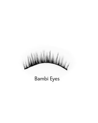 Kunstige øjenvipper på 2d-strip til gentagen brug, bløde og lette Bambi Eyes Bamm!Lashes - 2