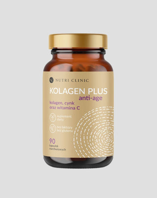 Kolagen plus anti-age kapsler med kollagen, zink og C-vitamin Nutri Clinic 90 kapsler
