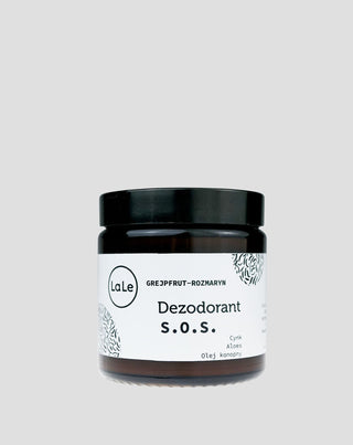 Deodorant i creme SOS med aloe og zink - Grapefrugt og rosmarin, der regulerer talgproduktionen La-Le - 1