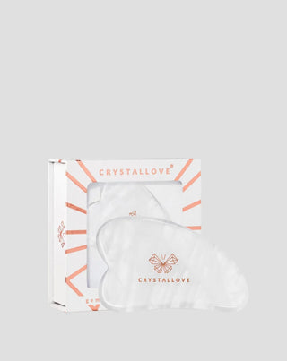 Crystallove gua sha ansigtsmassageplade med rensende egenskaber - 1
