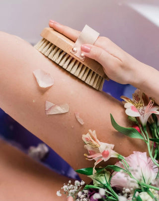 Crystallove bambus agave tør kropsmassagebørste - 2