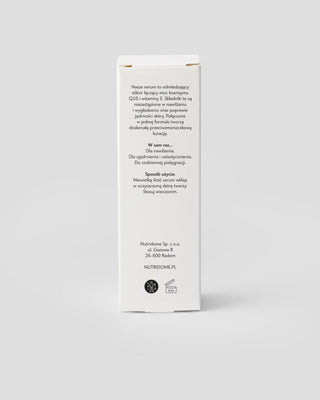 Coenzym Q10 og E-vitamin foryngende ansigtsserum Nutridome