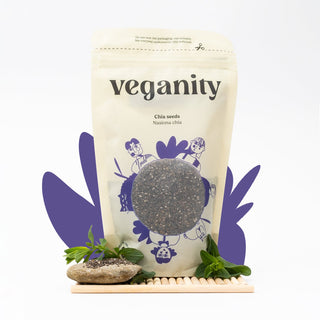 Chiafrø med højt fiber- og proteinindhold Veganity 200 g