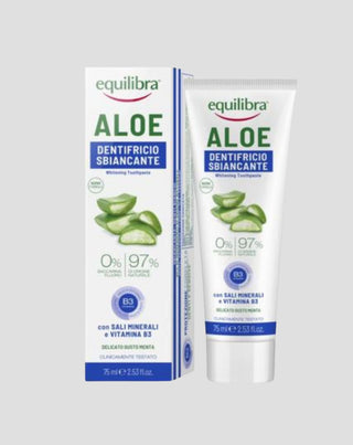Equilibra fluor- og sakkarinfri blegende tandpasta - 1