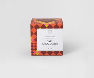 Sojalys med duft af belgisk chokolade i keramisk beholder Mys