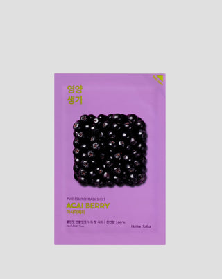 Antioxidant sheet mask med acai-bærekstrakt Pure Essence Mask Sheet Holika Holika - 1