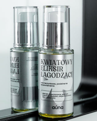 Blomstret beroligende eliksir til vaskulær hud med kastanjeekstrakt Auna - 2