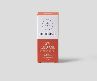 Focus Manaya 5% CBD-olie til at forbedre koncentrationen