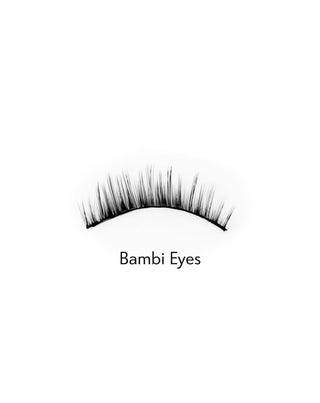 Kunstige øjenvipper på 2d-strip til gentagen brug, bløde og lette Bambi Eyes Bamm!Lashes - 2