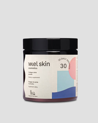 Fiskekollagen 5000 mg drikkepulver til smuk hud, hår, negle og sunde led med glucosamin og C-vitamin Mel Skin - 1