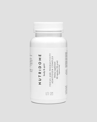 Adaptogenkompleks til fokus og produktivitet Nutridome kosttilskud 60 kapsler - 1