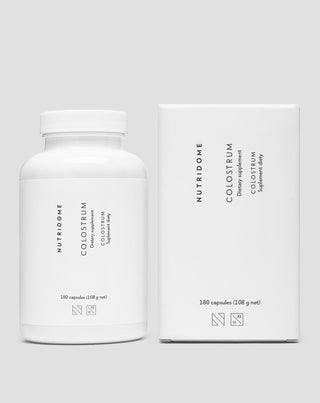 Colostrum 1000 mg/dag til immunforsvar, kalvemælk med vitaminer og mineraler Nutridome 180 stk.