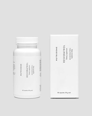 Resveratrol kapsler, der støtter kredsløbssystemet og beskytter mod åreforkalkning Nutridome 60 stk. - 2