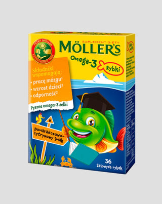 Kosttilskud med omega-3-fedtsyrer Møllerens fisk 36 med appelsin- og citronsmag - 1