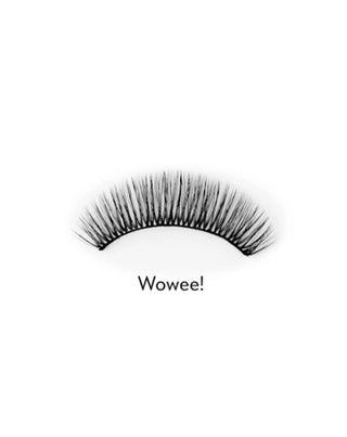 Kunstige vipper på en 2d-strip til nem påsætning flere gange Wowee! Bamm!Lashes - 2